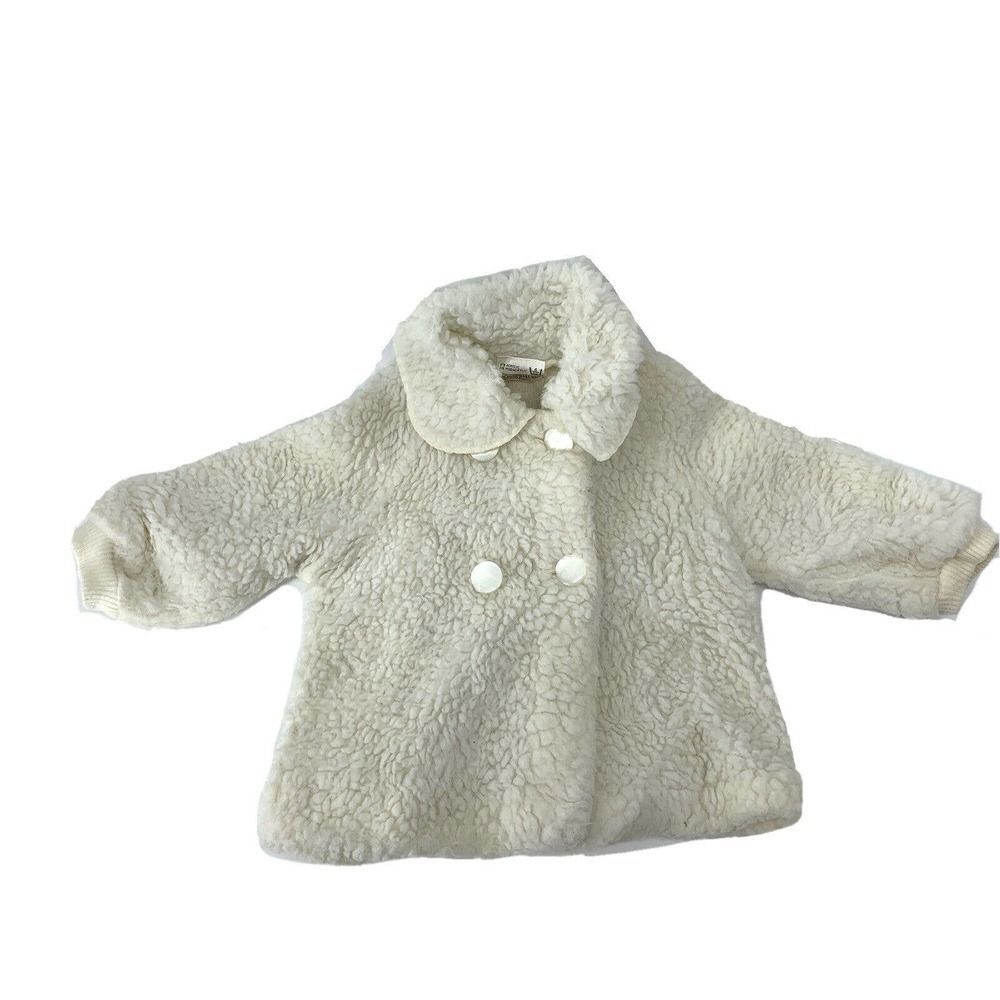 Basil Brush Vintage Sherpa White Peacoat 0-9 M